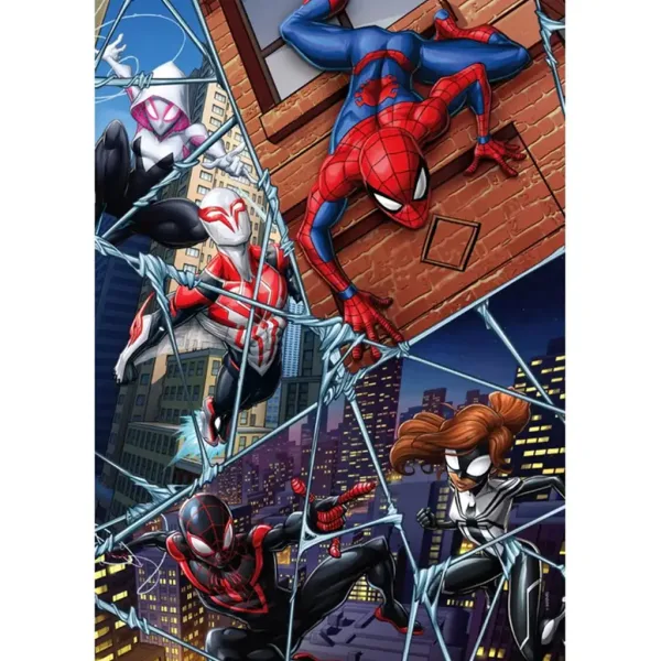 Spider-Man: Hrdinové multivesmíru 104dílné supercolor puzzle - Clementoni obrázek 2