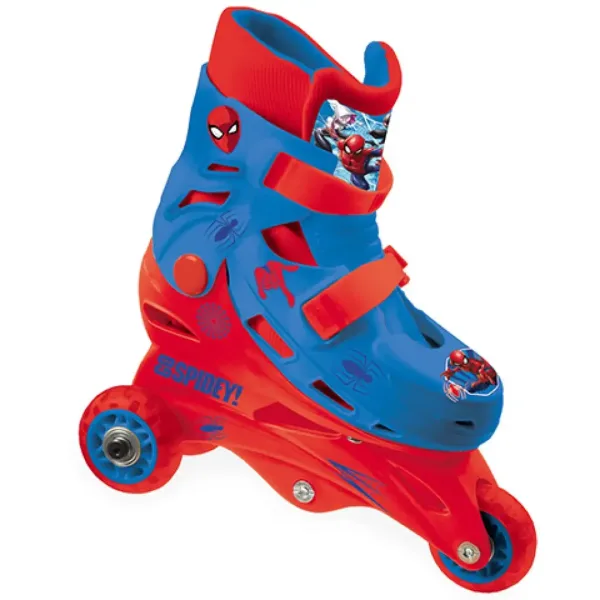 Spiderman jednořadé nebo dvouřadé nastavitelné kolečkové brusle velikosti 29-32 - Mondo Toys obrázek 2