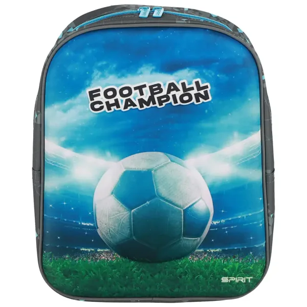 Spirit: Football Champion fotbalový 3D batoh pro školku s oblými rohy 30x25x12cm obrázek 3