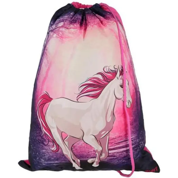 Spirit: Magický jednorožec 3D vzor ergonomická 5dílná školní taška s LED osvětlením 34x22x41cm obrázek 7