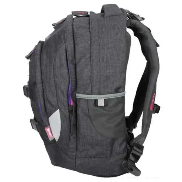 Spirit: Urban černo-fialový ergonomický školní batoh obrázek 3