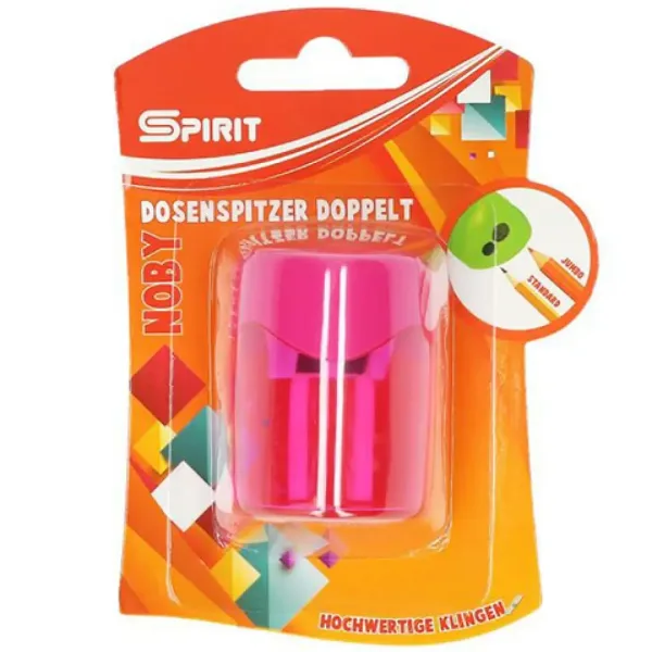 Spirit: Ořezávátko s dvěma otvory v různých barvách, balení 1 kus. obrázek 2