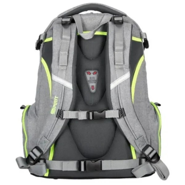 Spirit: Stinger stříbrně šedý prémiový ergonomický školní batoh obrázek 4