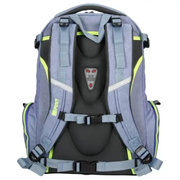Spirit: Stinger světle modrý prémiový ergonomický školní batoh obrázek 4