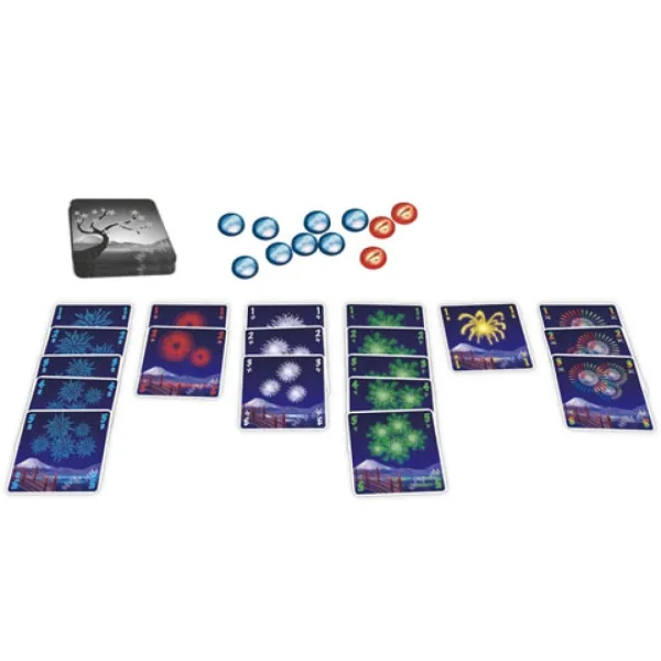 Společenská hra Hanabi v kovové krabičce obrázek 2