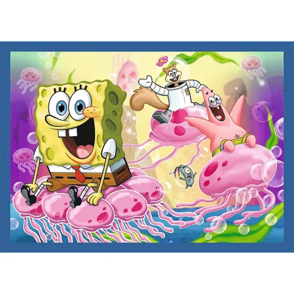 SpongeBob 4 v 1 35-48-54-70dílné puzzle - Trefl obrázek 4