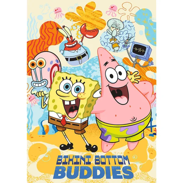 SpongeBob v kalhotách Nejlepší přátelé z Bikini Bottom 1000dílné prémiové plus kvalitní puzzle - Trefl obrázek 2