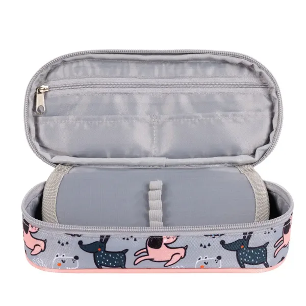 St.Right My Little Friends Grey York oválné pouzdro na tužky 23 cm obrázek 2