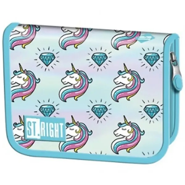 St.Right Pastel Unicorn rozkládací prázdný penál obrázek 1