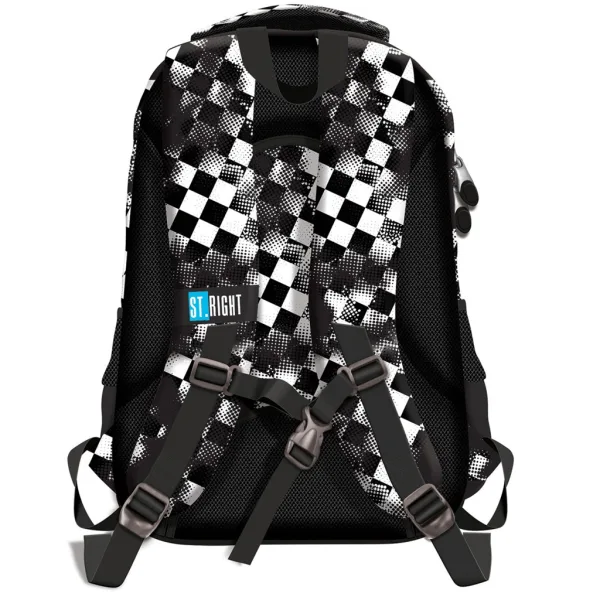 St.Right Race Check ergonomická školní taška, batoh BP73 46x31x20cm obrázek 2