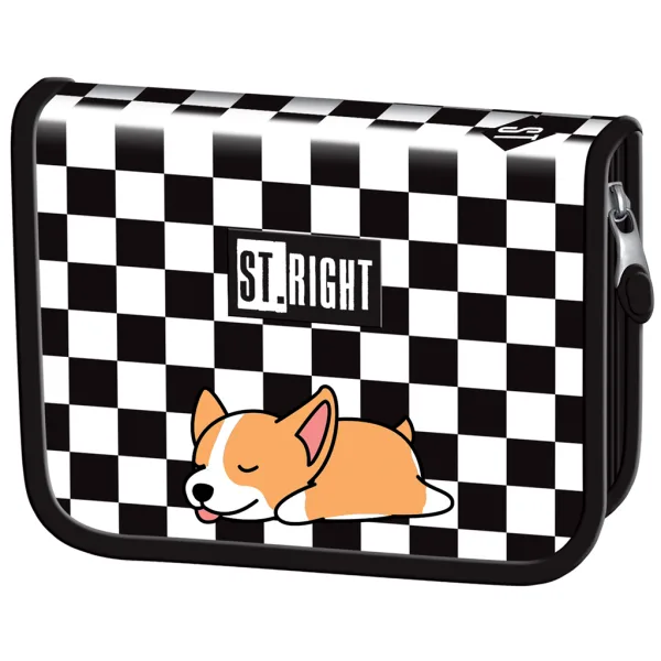 St.Right Sleepy Corgi pouzdro na tužky s motivem psa, rozkládací, PC03, 20,5x14x3,5 cm obrázek 1