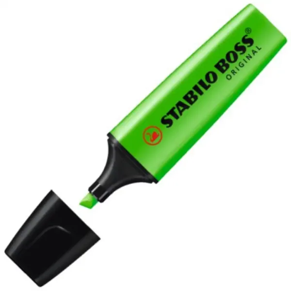 Stabilo: BOSS Original textový zvýrazňovač v zelené barvě 2-5mm. obrázek 2