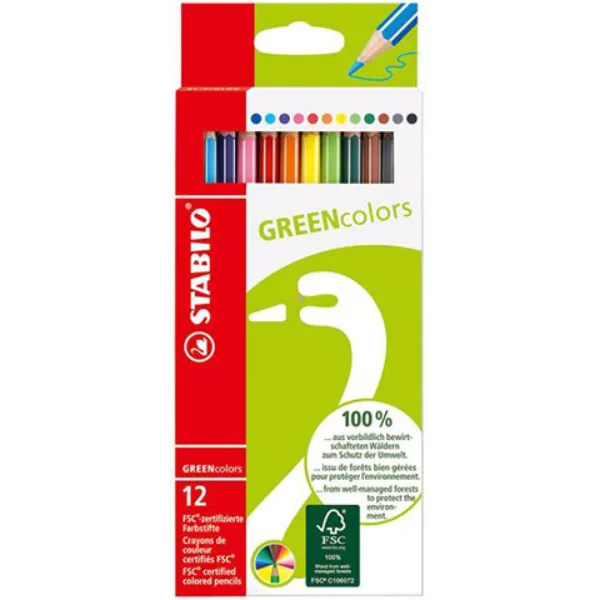Stabilo: FSC GREENcolors barevné tužky, sada 12 kusů obrázek 1