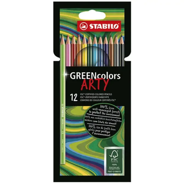 Stabilo: GREENcolors ARTY barevné tužky, sada 12 kusů obrázek 1