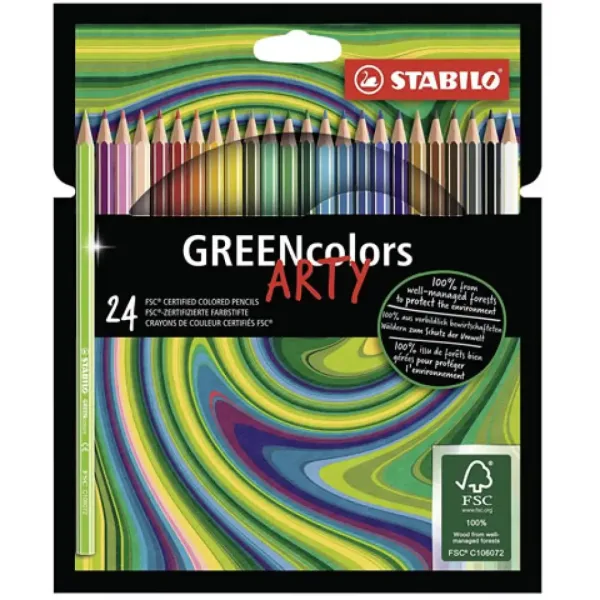 Stabilo: GREENcolors Arty sada 24 barevných tužek obrázek 1