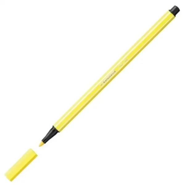 Stabilo: Pen 68 filcový fix ve fluorescenční žluté barvě, 1mm obrázek 2