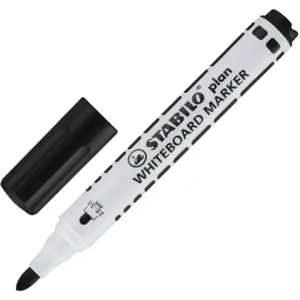 Stabilo: Plánovací fix pro tabuli WhiteBoard v černé barvě obrázek 2
