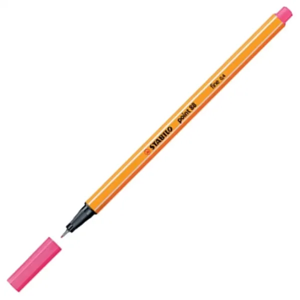 Stabilo: Point 88 fix s 0,4mm hrotom v bledě fialové barvě obrázek 2
