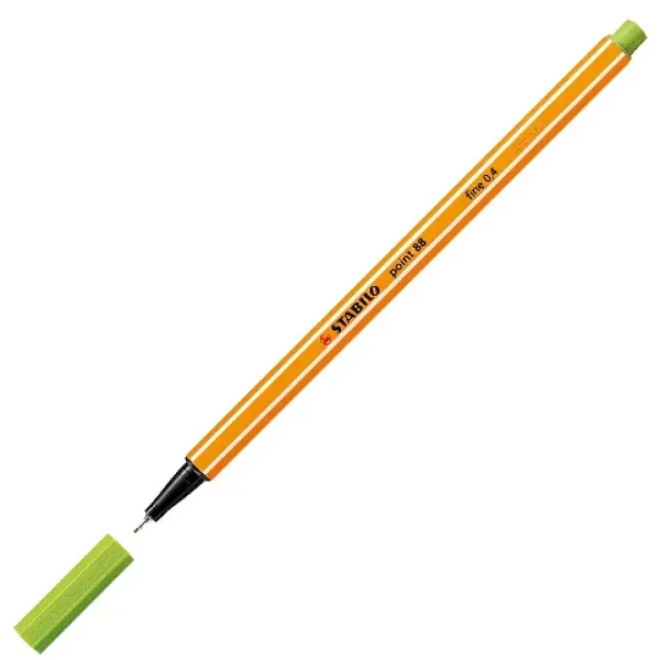 Stabilo: Point 88 fix s 0,4mm špičkou v barvě jablkozelené. obrázek 2
