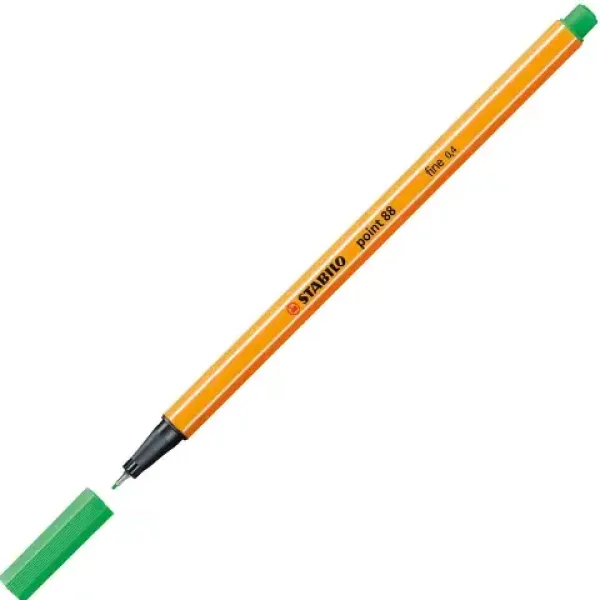 Stabilo: Point 88 fix s 0,4mm špičkou v barvě smaragdově zelené. obrázek 2