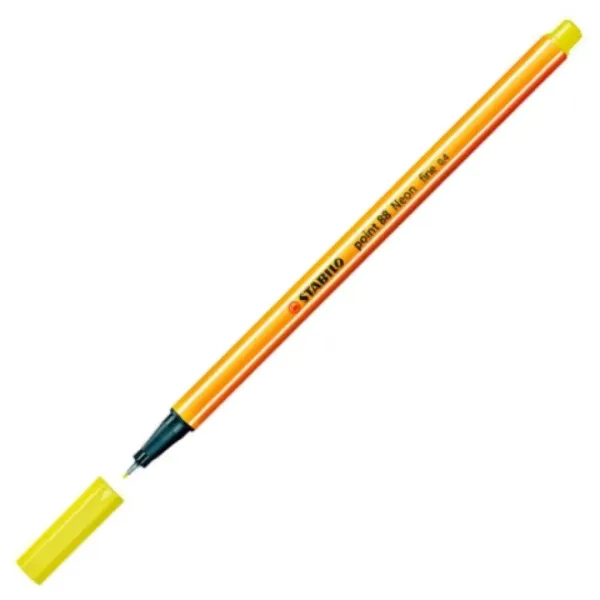 Stabilo: Point 88 fixka 0,4mm v citronově žluté barvě obrázek 2