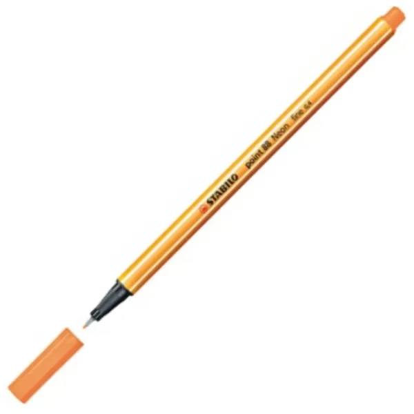 Stabilo: Point 88 fixka 0,4mm v neonově oranžové barvě obrázek 2