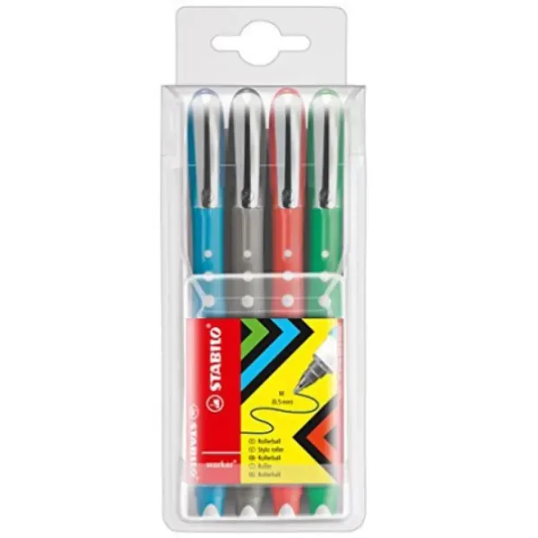 Stabilo: Sada barevných rollerů Worker Colorful, 4 kusy, 0,5 mm obrázek 1