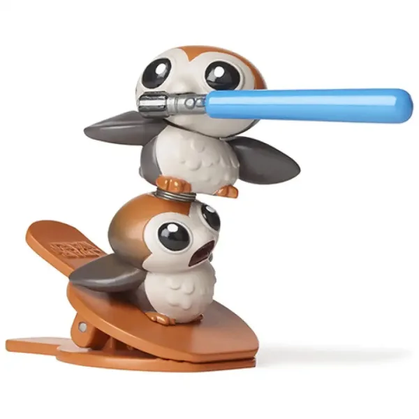 Star Wars Battle Bobblers Porgs vs Chewie figurka s klipsem - Hasbro obrázek 4