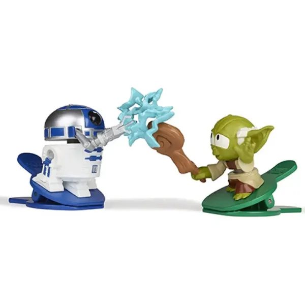 Star Wars Battle Bobblers R2-D2 vs Yoda sponka figura - Hasbro obrázek 2