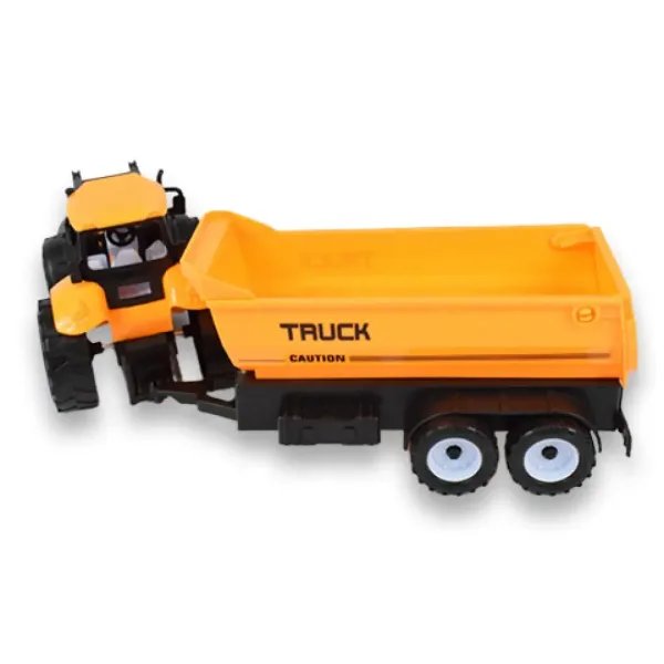 Stavební náklaďák: Bagr traktor pracovní stroj s přívěsem 45cm obrázek 5