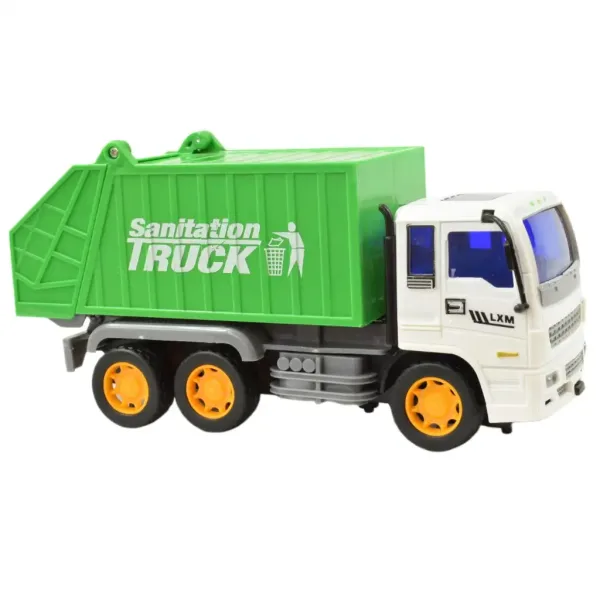 Construction Truck: Popelářské auto se setrvačníkovým pohonem 19 cm obrázek 2
