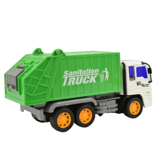 Construction Truck: Popelářské auto se setrvačníkovým pohonem 19 cm obrázek 3