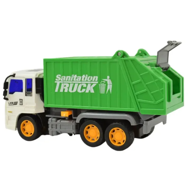 Construction Truck: Popelářské auto se setrvačníkovým pohonem 19 cm obrázek 4