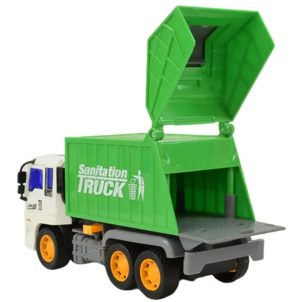 Construction Truck: Popelářské auto se setrvačníkovým pohonem 19 cm obrázek 5