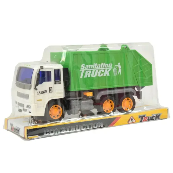 Construction Truck: Popelářské auto se setrvačníkovým pohonem 19 cm obrázek 6