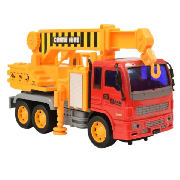 Stavební nákladní auto: jeřábový nákladní auto s otočnými koly, 19 cm. obrázek 2