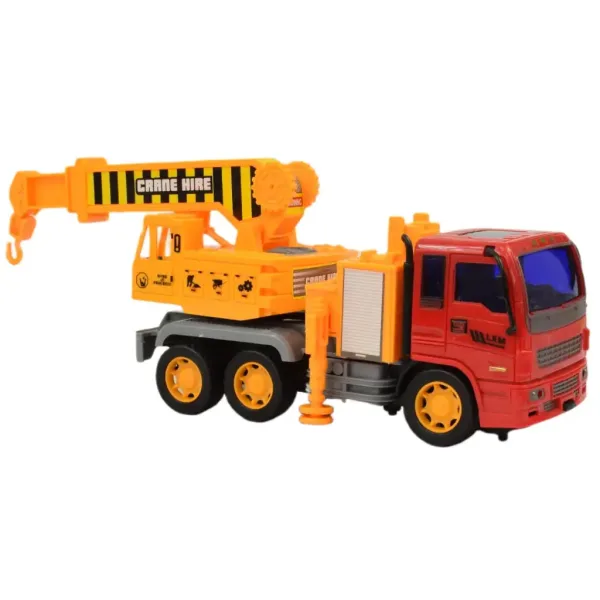 Stavební nákladní auto: jeřábový nákladní auto s otočnými koly, 19 cm. obrázek 3