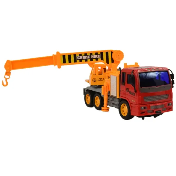 Stavební nákladní auto: jeřábový nákladní auto s otočnými koly, 19 cm. obrázek 4