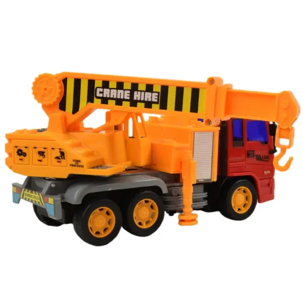 Stavební nákladní auto: jeřábový nákladní auto s otočnými koly, 19 cm. obrázek 5