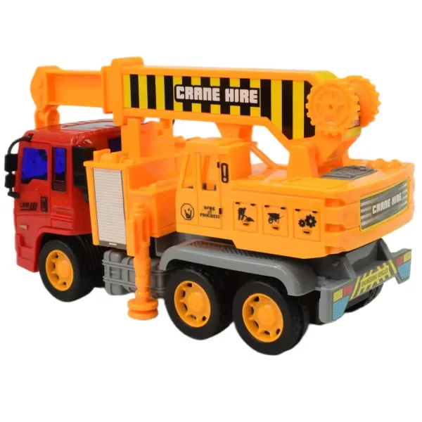 Stavební nákladní auto: jeřábový nákladní auto s otočnými koly, 19 cm. obrázek 6