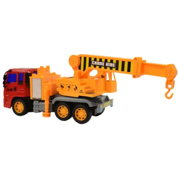 Stavební nákladní auto: jeřábový nákladní auto s otočnými koly, 19 cm. obrázek 7
