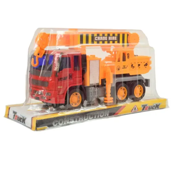 Stavební nákladní auto: jeřábový nákladní auto s otočnými koly, 19 cm. obrázek 8