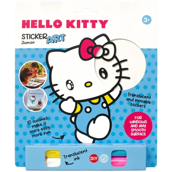 Sticker Art: Sada samolepek k vybarvení Hello Kitty, různé druhy, 1 ks – Comansi obrázek 2