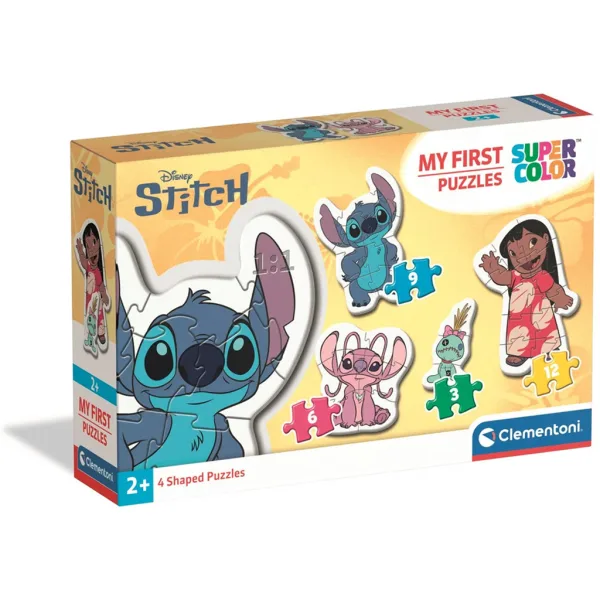 Stitch 4 v 1 Supercolor tvarové puzzle - Clementoni obrázek 1