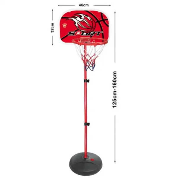Stojan na basketbal s košem a míčem 160cm obrázek 2