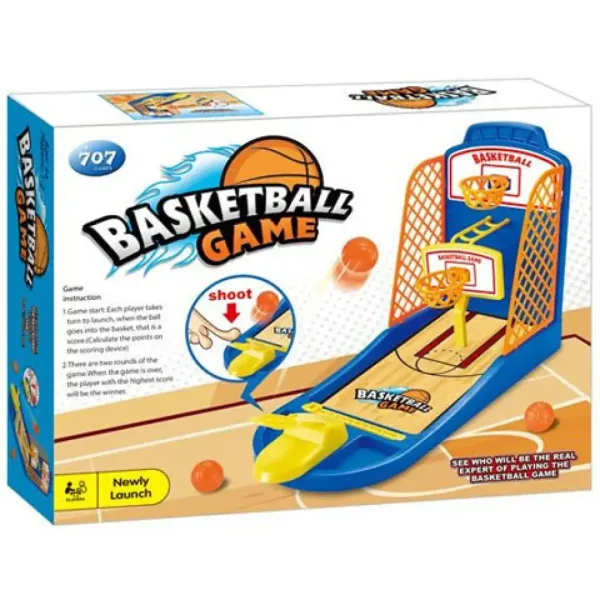Stolní basketbalová sada pro jednoho hráče s vystřelovačem. obrázek 5
