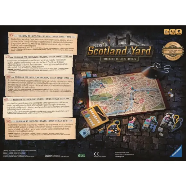Stolní hra Scotland Yard – edice Sherlock Holmes – Ravensburger obrázek 2