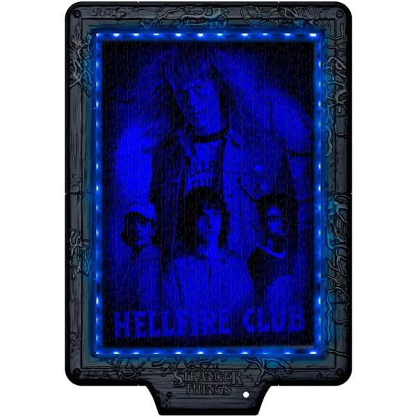 Stranger Things – Vecna’s Curse, puzzle s 520 dílky s rámem a RGB LED osvětlením – Clementoni obrázek 3