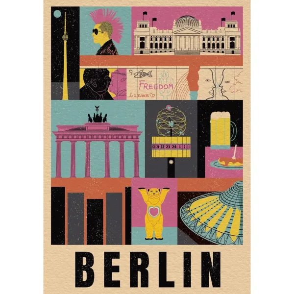 Styl ve městě Berlín 1000dílné puzzle - Clementoni obrázek 2