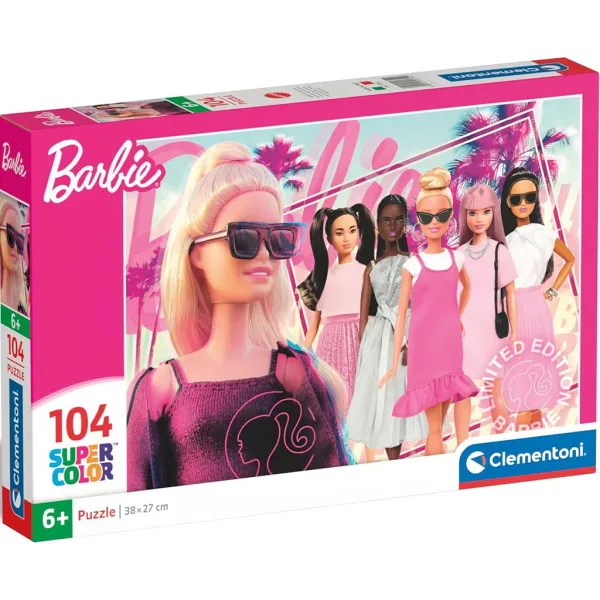 Stylové Barbie 104dílné Supercolor puzzle - Clementoni obrázek 1
